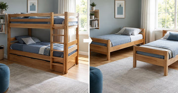 Can bunk beds be separated into two twin beds?
