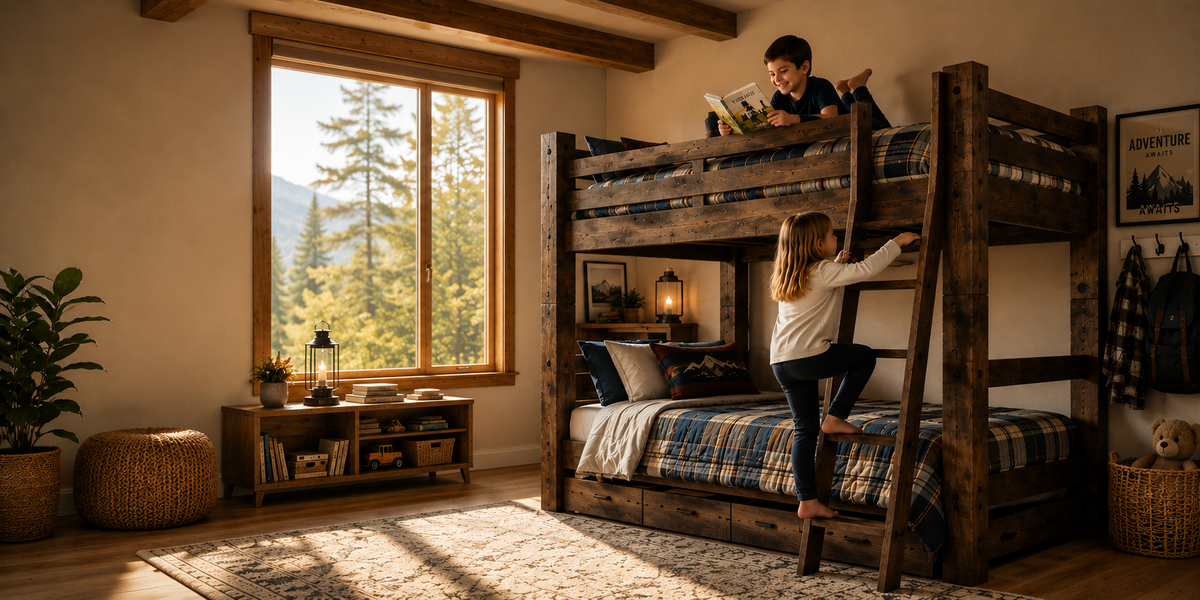 Safe, solid wood, custom, luxury bunk bed
